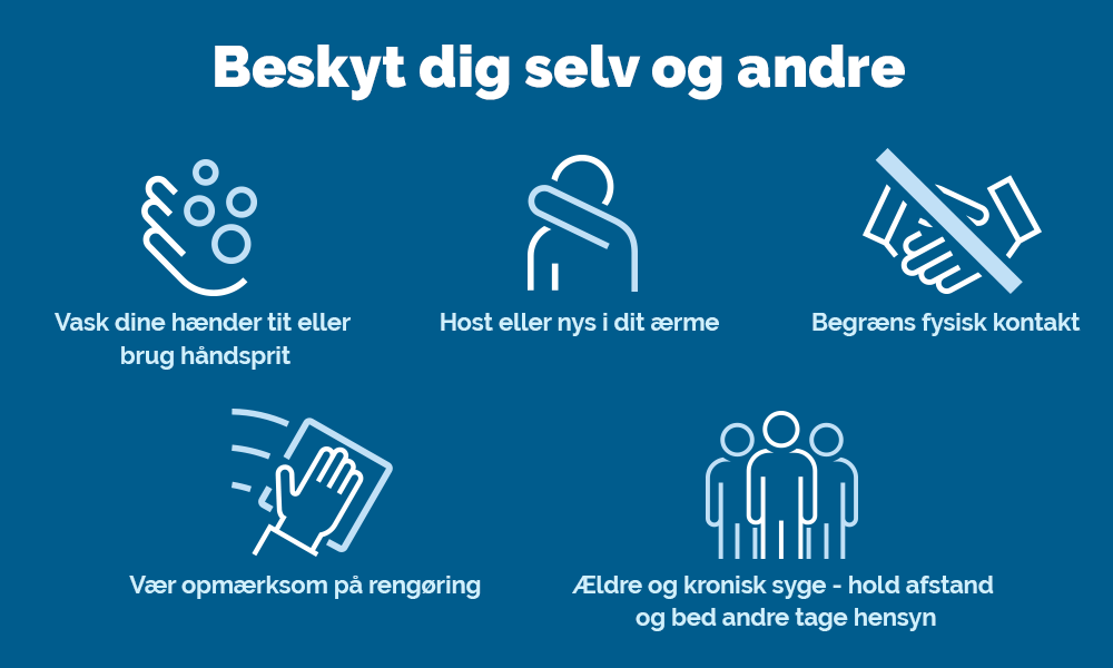 5 gode råd for at beskytte sig selv og andre mod smitte